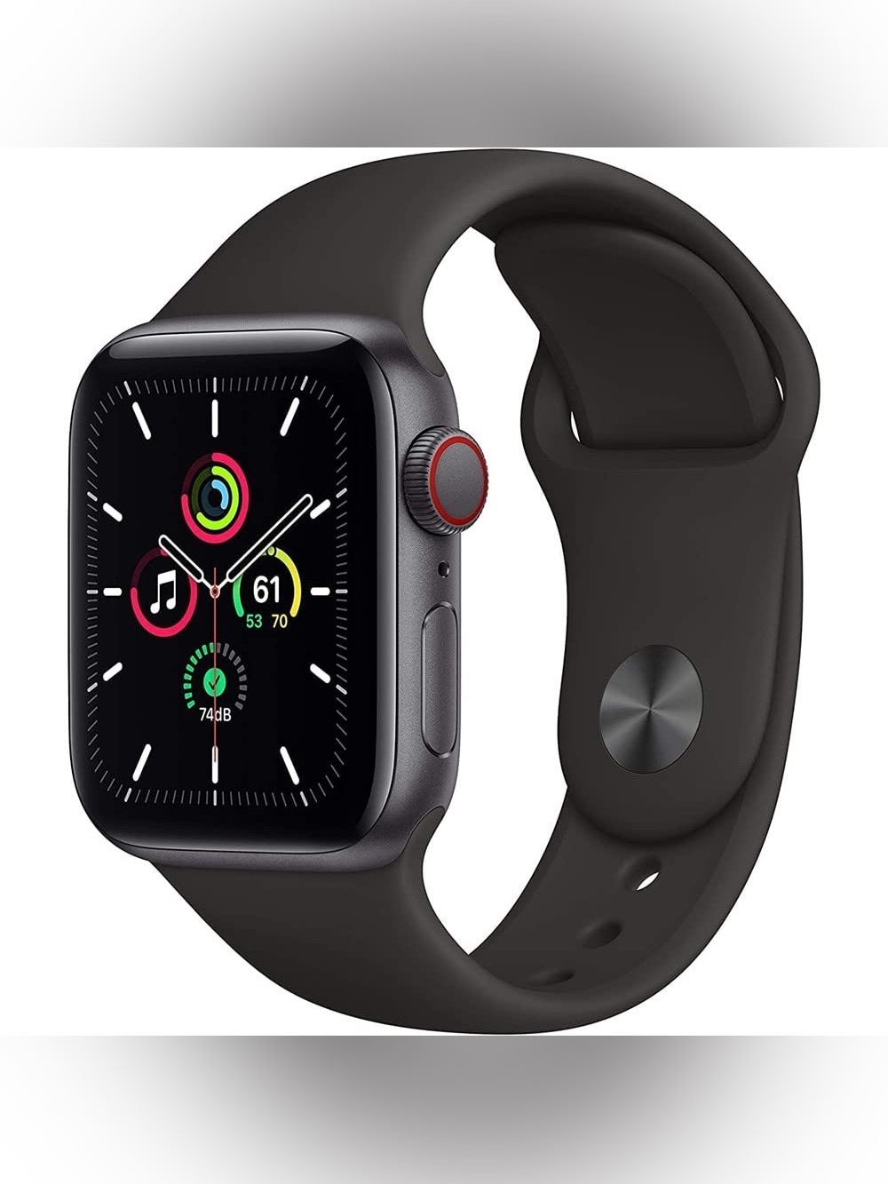 Apple Watch SE 44 MM - Space Gray Cellular with Accessories and multi charger!